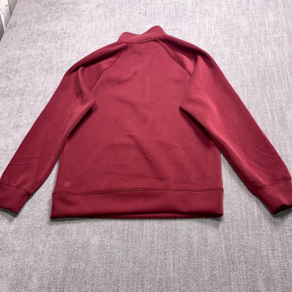 All in Motion Airy Sleek Sweatshirt Women's XS Maroon Stretch Comfort Half Zip - Picture 9 of 11
